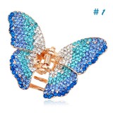 Wholesale - Crystal Butterfly Style Hairclip with SWAROVSKI Elements (9464)