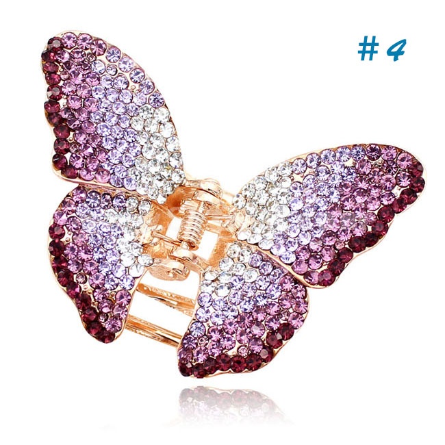 Crystal Butterfly Style Hairclip with SWAROVSKI Elements (9464)