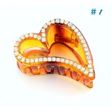 Wholesale - Crystal Resin Love-Heart Style Hairclip with SWAROVSKI Elements (9397)