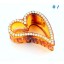 Crystal Resin Love-Heart Style Hairclip with SWAROVSKI Elements (9397)