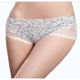 Wholesale - Low Waist Flora Lace Cotton Panties