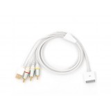 Wholesale - AV TV RCA Video USB Cable For Apple Iphone 4 3GS 3G Ipad IPod Touch Nano