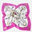 Hearts & Keys Pattern Pure Mulberry Silk Printing Square Women's Kerchief Scarf