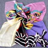 Wholesale - Pure Mulberry Silk Printing Square Women's Kerchief Scarf