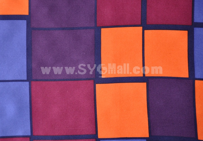 Girds Pattern Pure Mulberry Silk Printing Square Women's Kerchief Scarf