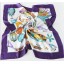 Hearts Pattern Pure Mulberry Silk Printing Square Women's Kerchief Scarf