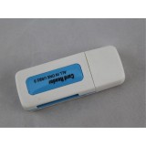 Wholesale - 4 in 1 USB 2.0 Memory Card Reader Multi-Function Emerald Style