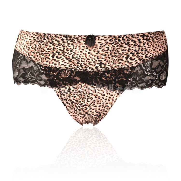 Sexy Transparent Lace Leopard Seamless Panties