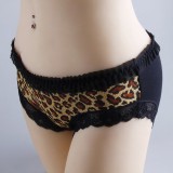 Wholesale - Lady Sexy Lace Leopard Transparent G-string Lingeries