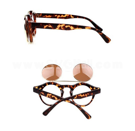 Sunglasses for Women Double Glasses Round Metal Frame (YJ639)