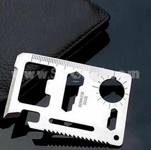 Multi-Function Switzerland Saber Card Stainless Steel Emergency Survival Pocket Knife 