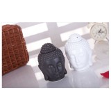 Wholesale - Buddha Frosted/Glazed Ceramic Furnace Essential Oil White Black Delicate (L915)