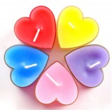 Wholesale - SHUJUHOME Love-Heart Smokeless Candle Colorful Romantic Air Fresh 3.5 Hours 20G
