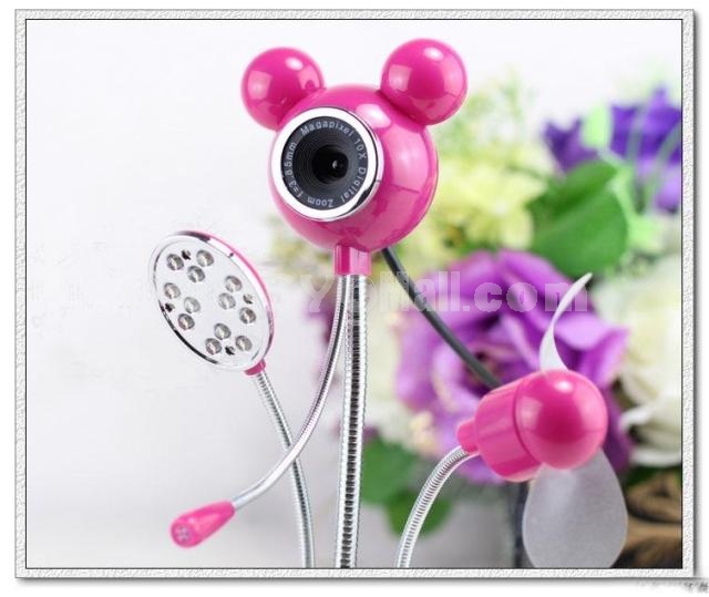 4 in 1 USB Digital Camera Large Mickey Mouse Shaped For Laptop Desktop