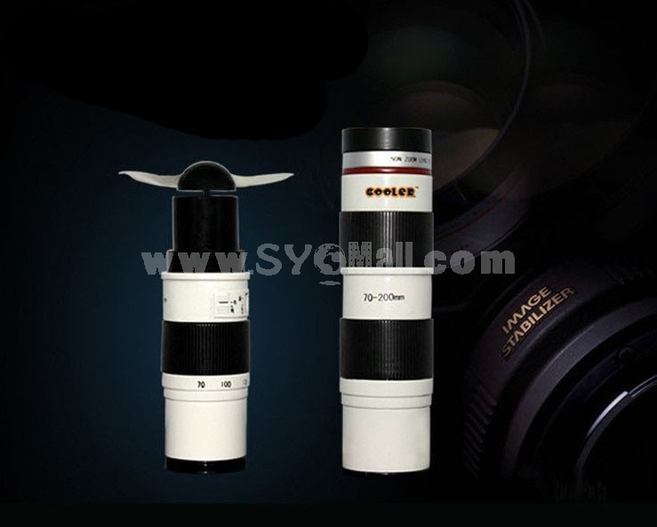 Creative Canon White Lens Shaped Air Condition Fan