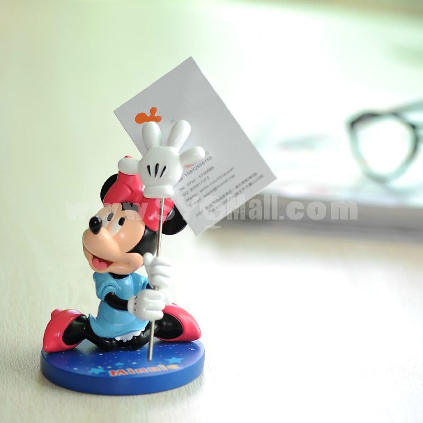 DISNEY Minnie Shaped Creative Name Card Holder Desk Decoration