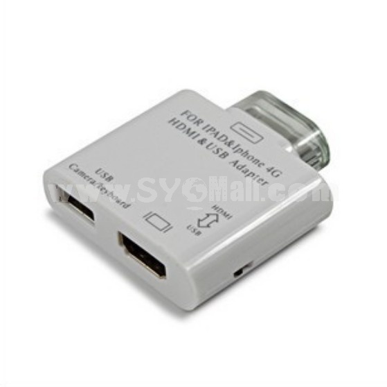 Apple HDMI Converter USB Interface for iPad2/iPad3/iPhone4/iPhone4s