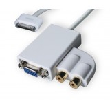 Wholesale - Multifunction AV/HDMI/VGA/Memory Card Convertor Line for iPod/iPad/iPhone