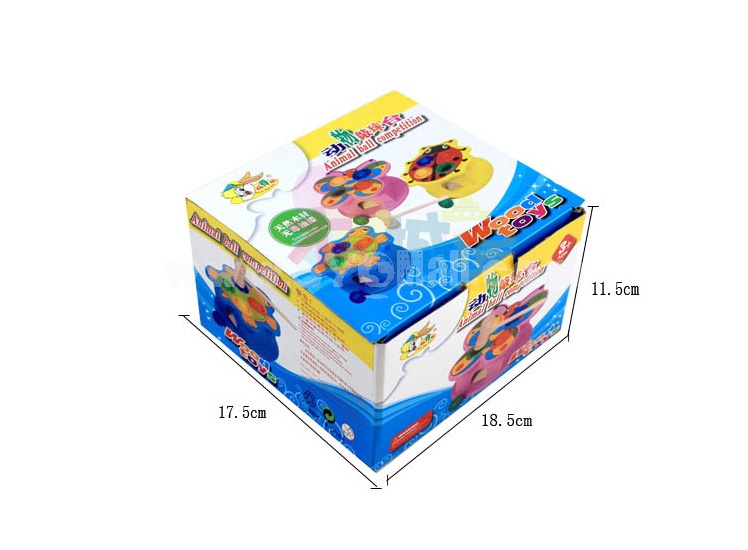 Butterfly Style Knock Table Beating Desk Children Puzzle Wooden Toys Educational Toys Multicolour (XBB-1401)