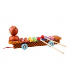 Wholesale - Wooden Bear Serinette Xylophone Bear Toy 