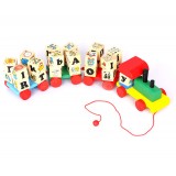 Wholesale - Small Freight Train with Wooden Blocks