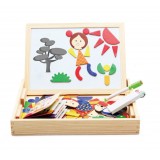 Wholesale - Magnetic Jigsaw Puzzle with Wooden Black&White Drawing Board