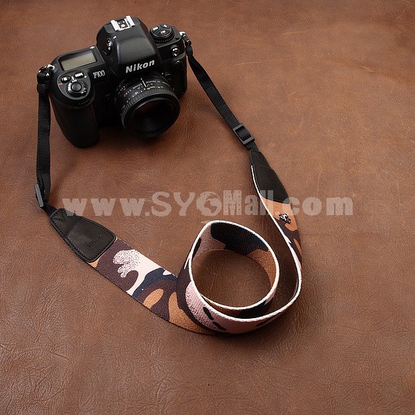 Shoulder Strap for SLR Camera Universal Type Camouflage Pattern (CAM1001)