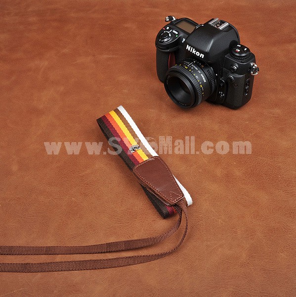 Shoulder Strap for SLR Camera Universal Type Colorful Stripes Style (CAM8244-1)