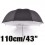 43" 110CM Photography Photo Umbrella Silver Black Reflective Umbrella Soft Umbrella For Studio 