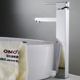 Wholesale - OMO All Brass Pillar Style Basin Faucet Single Handle and Single Hole Hot and Cold Water B-81016CP