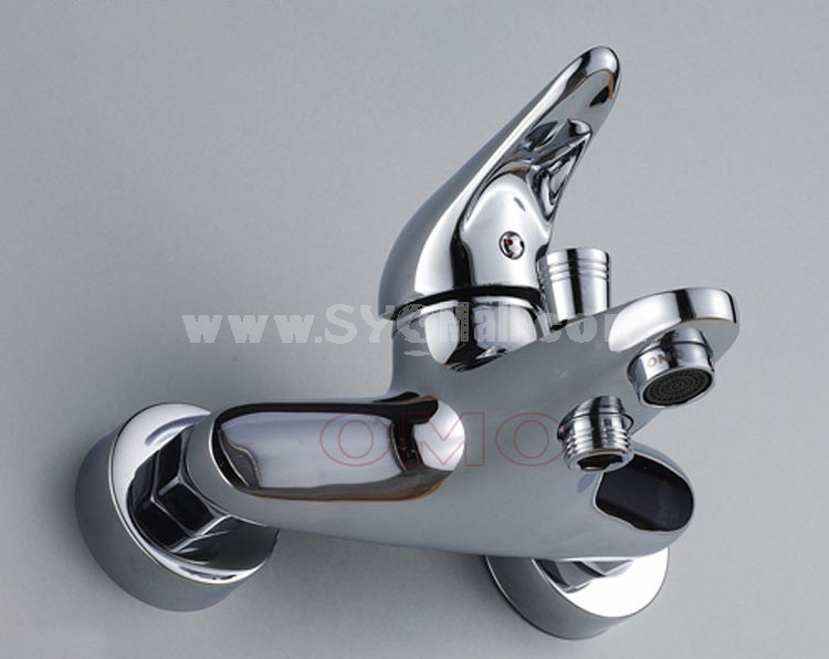 OMO All Brass Single Handle Tub Faucet with Valve and Water Outlet B-85008CP
