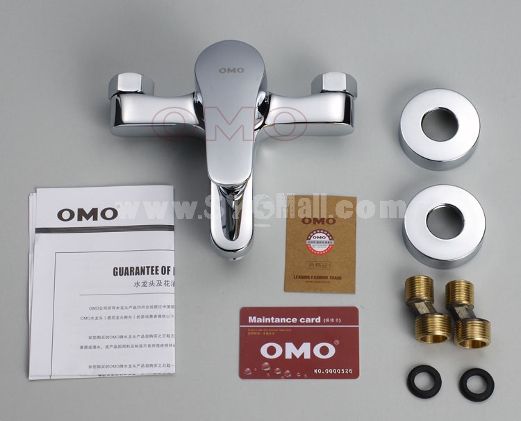 OMO All Brass Single Handle Tub Faucet with Valve and Water Outlet Cold and Hot Water B-85006C