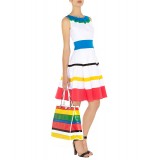 Wholesale - Karen Millen London Strips Rainbow Party Dress DP141