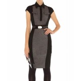 Wholesale - Karen Millen Shiny Tweed Separates Grey/Black DP213