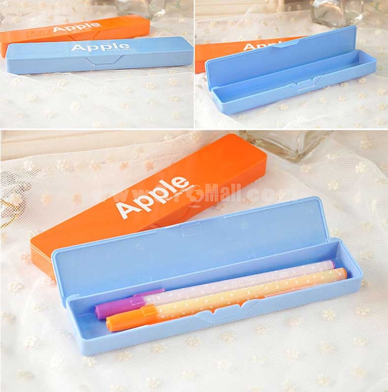 Pencil Box Apple Printing Candy Color (W2132) 