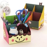 Wholesale - Desktop Storage Box Cartoon Girl & Bear Style Pen DIY (W2117) 