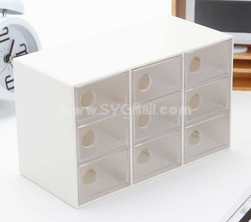 Storage Box Sundries Box Drawer Jewelry 9 Cells  (E9005)