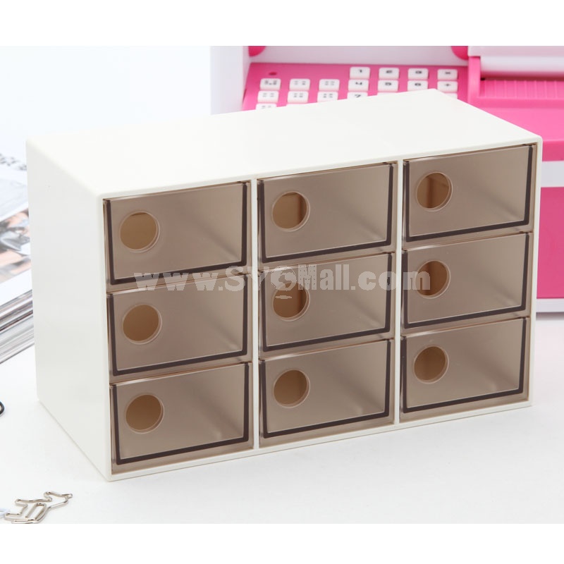 Storage Box Sundries Box Drawer Jewelry 9 Cells  (E9005)