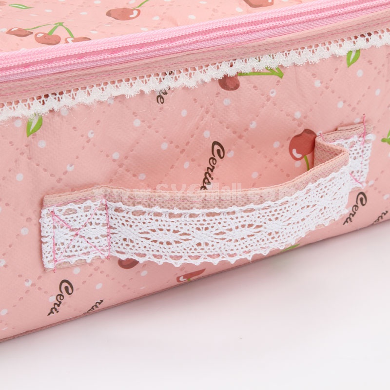 Storage Box for Underwear Socks Cherry Style Lace Brim (SN1419)