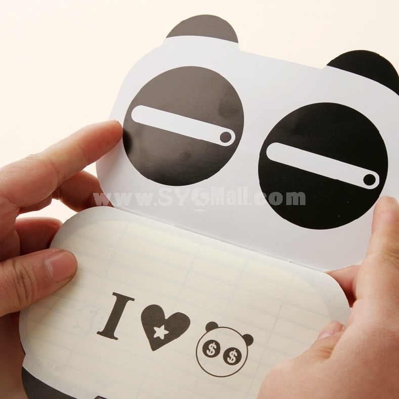 Lovely Panda Design Acount/Schedule Notebook Diary 4-Pack (W2118)
