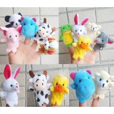 wholesale - Cartoon Finger Puppets Animal Design 5-Pack