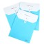 Storage Bag/Pouch for Files/Magnizes A4 Blue&White PVC 5-Pack (W2059)