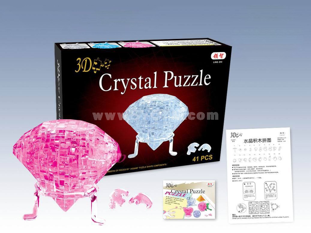 41-in-1 3D Diamond Crystal Jigsaw Puzzle 2Pcs