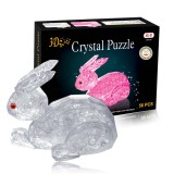 wholesale - Rabbit - 3D Crystal Jigsaw Puzzle 56Pcs