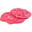Stylish Simple Pattern Rose Coaster 2PCs