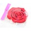 Stylish Simple Pattern Rose Coaster 2PCs