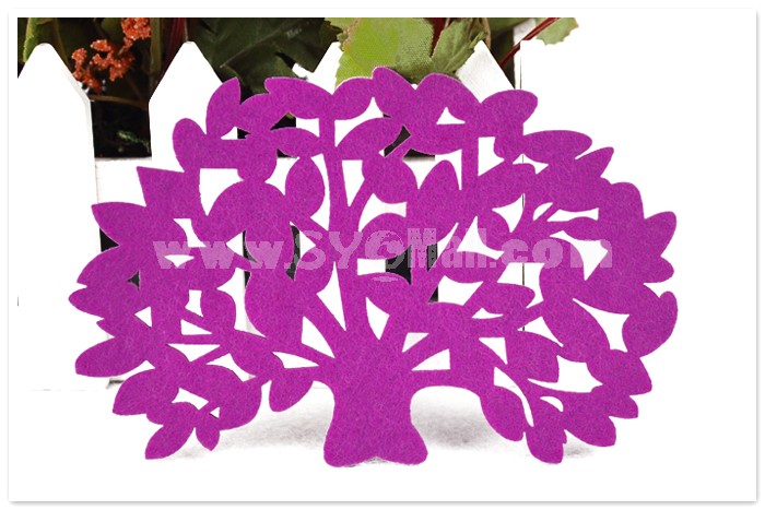Stylish Crative Tree Pattern Coaster 2PCs