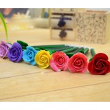 Wholesale - Cute Polymer Clay Rose Pen, 3PCs