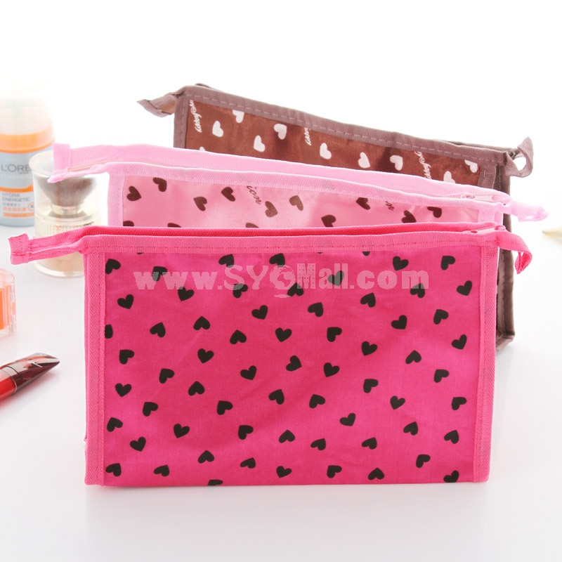 Cosmetic Bag / Travel Bag Lovely Hearts Design Polyester (SN2036)
