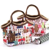 Wholesale - Handbag/Storage Bag/Lunch Bag Preppy Style Cotton (K0807)